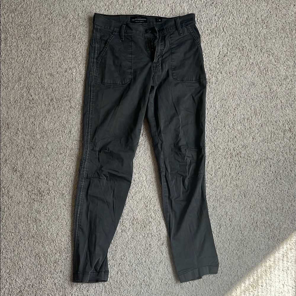 Lucky Brand Women's Gray Straight Leg Pants